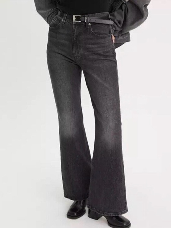 Levi's Denim - Levi’s 70s High Rise Flare Black Jeans Retro Classic Womens Sz 29